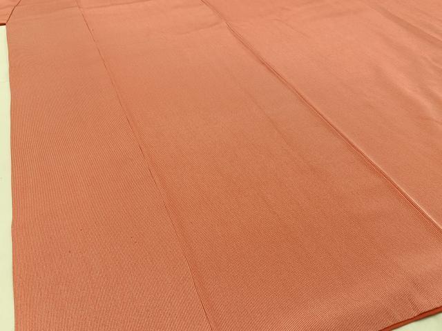 平和屋着物■江戸小紋 万筋 赤丹色×白色 正絹 逸品 BAAW5728hj