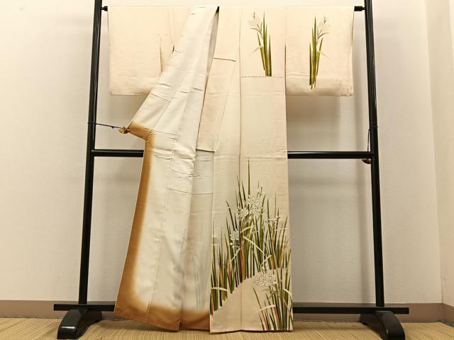 平和屋着物■訪問着 カトレア 金彩 正絹 逸品 BAAW5835hj