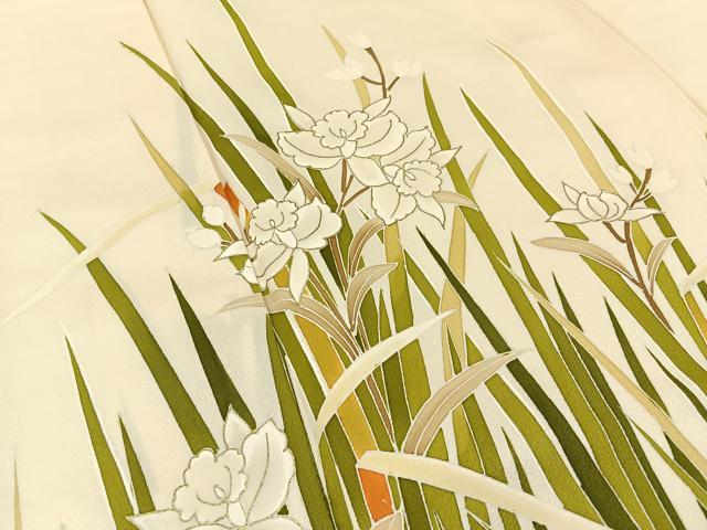 平和屋着物■訪問着 カトレア 金彩 正絹 逸品 BAAW5835hj