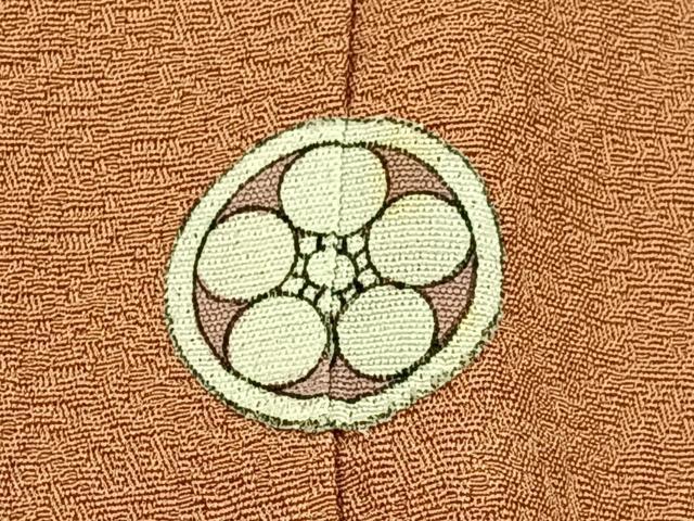 平和屋着物■上質な色無地 深支子色 正絹 逸品 BAAW5845hj