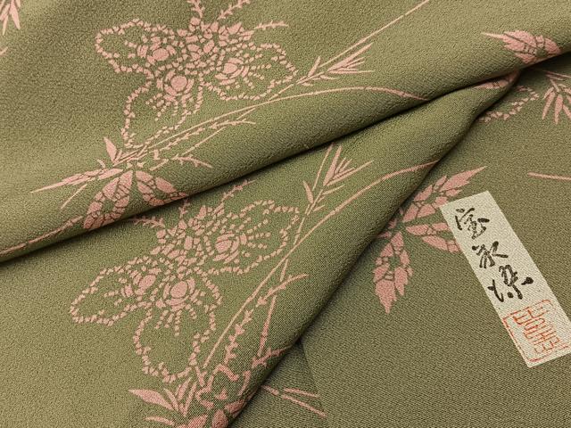 平和屋着物■上質な小紋 作家物 桐 正絹 逸品 BAAW5865hj