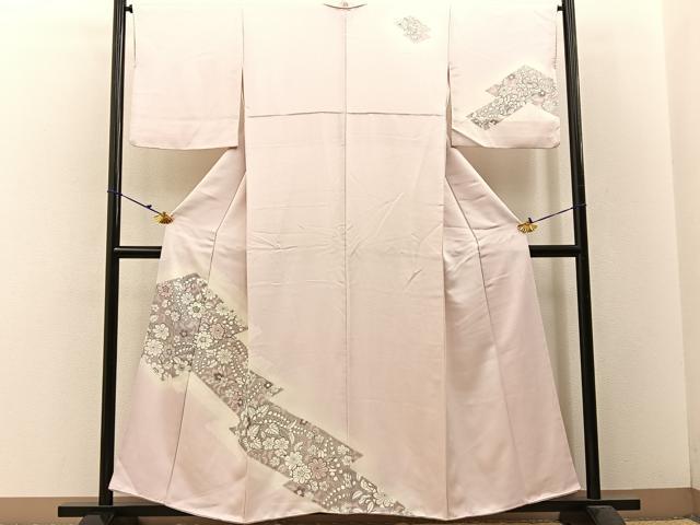 平和屋着物■訪問着 辻が花 手描き 暈し染め 正絹 逸品 BAAW5878hj
