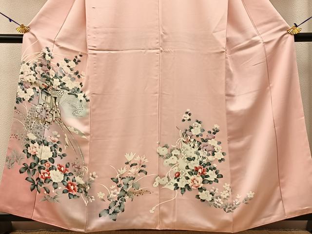 平和屋着物■訪問着 御所車花文 暈し染め 金彩 正絹 逸品 BAAW5879hj