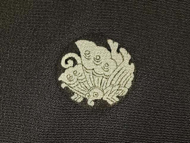 平和屋着物■豪華黒留袖 刺繍 蜀江花文 金彩 正絹 逸品 BAAW5896hj