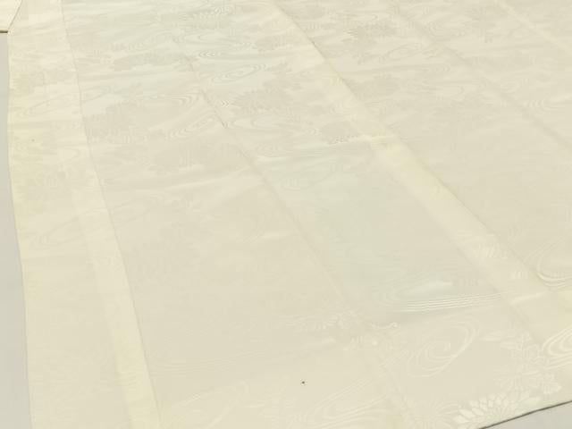平和屋着物■長襦袢 袷 流水花地紋 洗える着物 BAAW5939hj