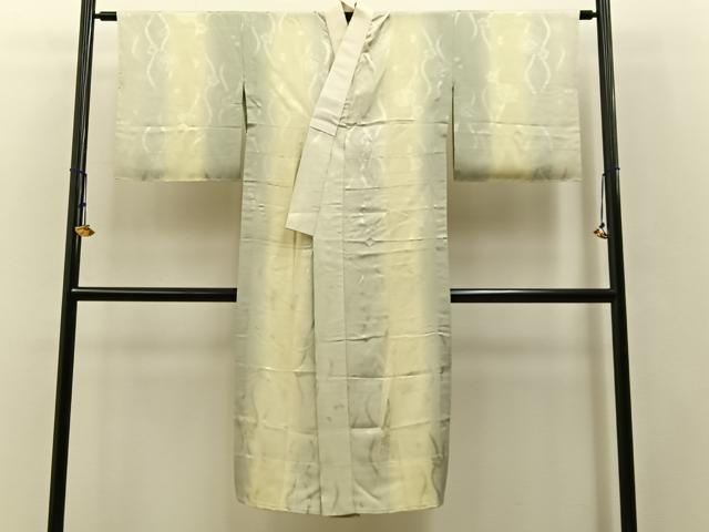 平和屋着物■長襦袢 無双仕立て 立涌花地紋 暈し染め 正絹 逸品 BAAW5948hj