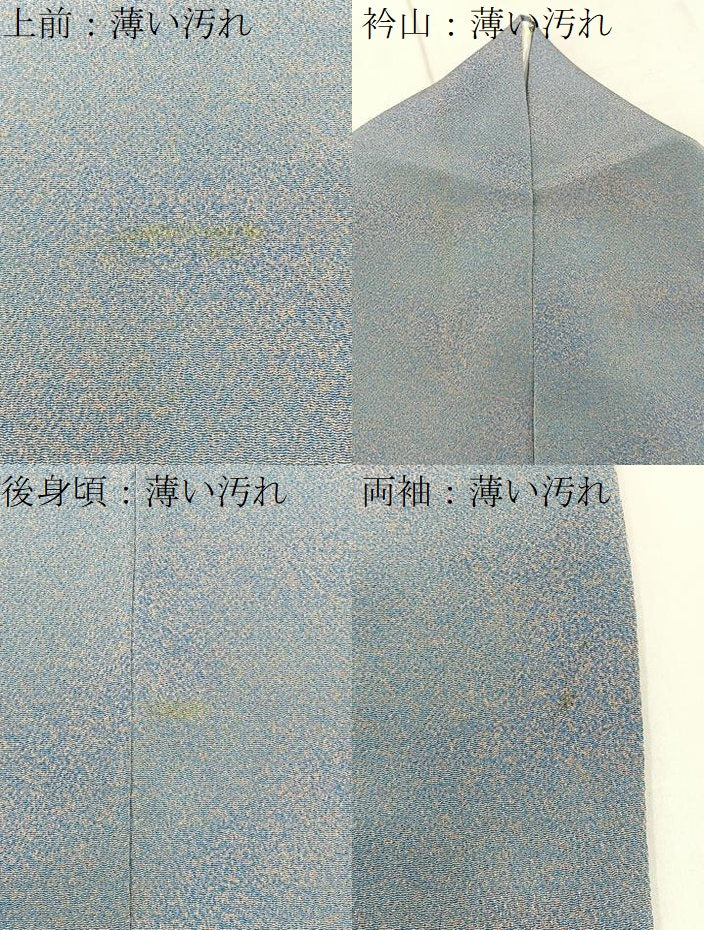 平和屋着物■上質な小紋 霞文 鬼しぼ縮緬 正絹 逸品 BAAW5956hj