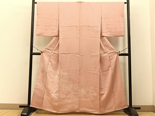 平和屋着物■訪問着 地紋起こし 楓 暈し染め 正絹 逸品 BAAW5971hj