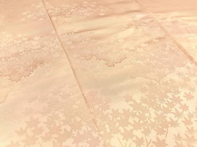 平和屋着物■訪問着 地紋起こし 楓 暈し染め 正絹 逸品 BAAW5971hj