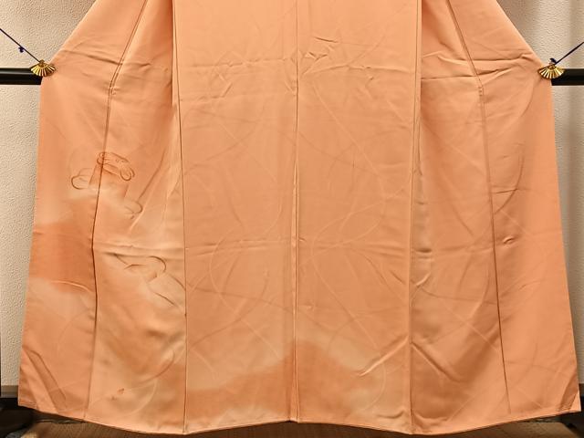 平和屋着物■色留訪問着 地紋起こし 貝桶吉祥文 暈し染め 正絹 逸品 BAAW5985hj