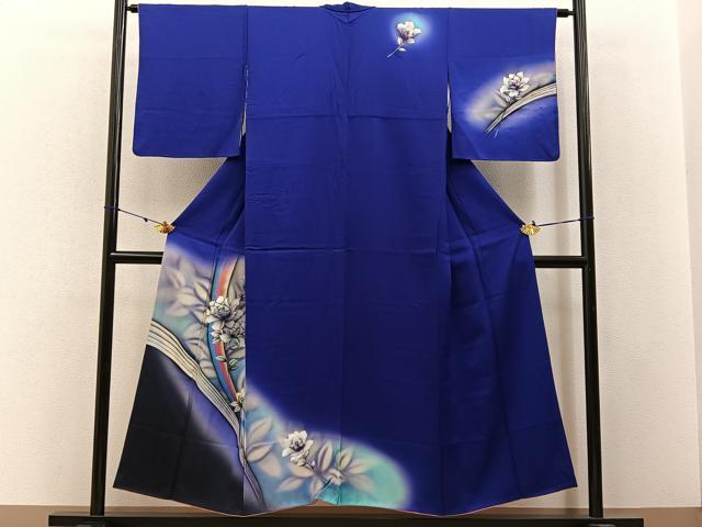 平和屋着物■訪問着 手描き 薔薇 暈し染め 金銀彩 正絹 逸品 BAAW5988hj