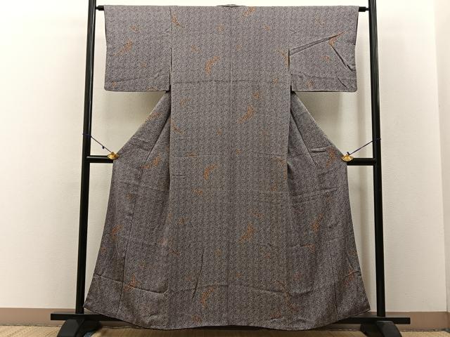 平和屋着物■上質な小紋 草花尽くし 正絹 逸品 BAAW5990hj