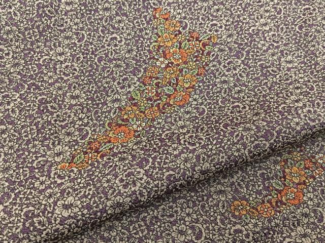 平和屋着物■上質な小紋 草花尽くし 正絹 逸品 BAAW5990hj