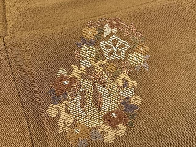 平和屋着物■訪問着 総刺繍 竹屋町刺繍 草花文 暈し染め 正絹 逸品 未使用 BAAW6086mz