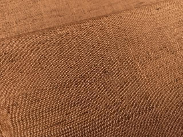 平和屋着物■上質な紬 唐茶色 正絹 逸品 BAAW6144mz
