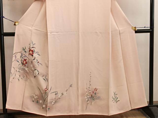 平和屋着物■訪問着 友禅 枝花文 正絹 逸品 BAAW6165mz