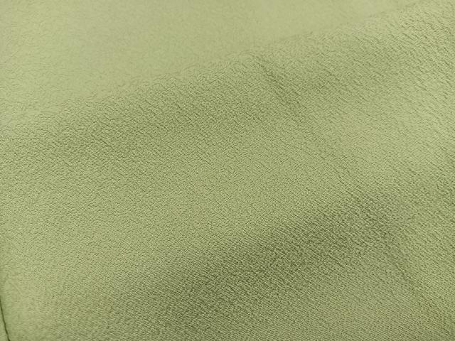 平和屋着物■上質な色無地 青朽葉色 正絹 逸品 BAAW6182mz