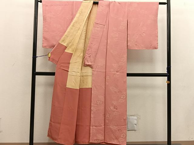 平和屋着物■上質な小紋 草花文 正絹 逸品 BAAW6195mz