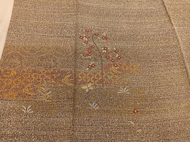 平和屋着物■訪問着 刺繍 枝花文 金彩 正絹 逸品 BAAW6242mz