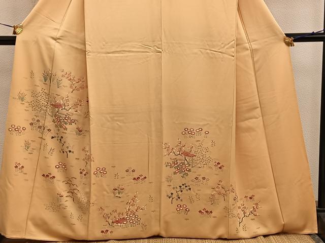 平和屋着物■訪問着 枝梅花文 正絹 逸品 BAAW6249mz