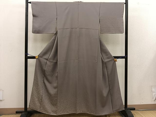 平和屋着物■訪問着 幾何学文様 たたき染め 金彩 正絹 逸品 BAAW6266mz