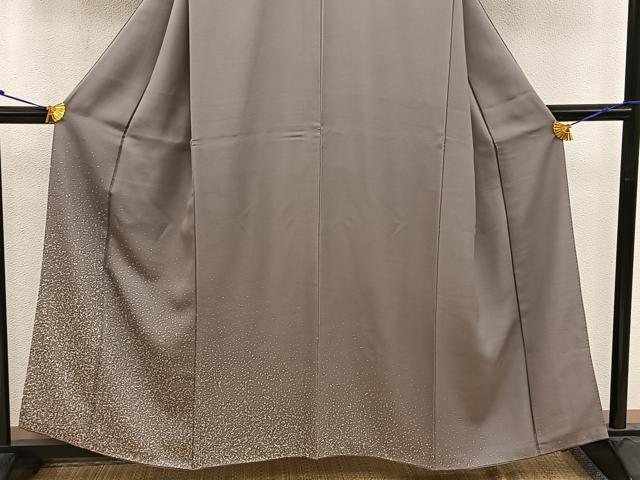 平和屋着物■訪問着 幾何学文様 たたき染め 金彩 正絹 逸品 BAAW6266mz