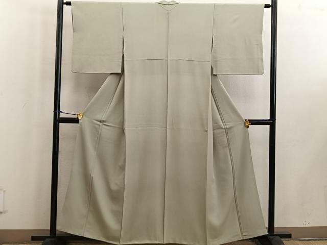 平和屋着物■上質な色無地 蒸栗色 正絹 逸品 BAAW6284mz