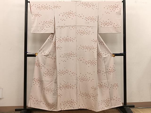 平和屋着物■上質な小紋 舞蝶文 正絹 逸品 BAAW6327mz
