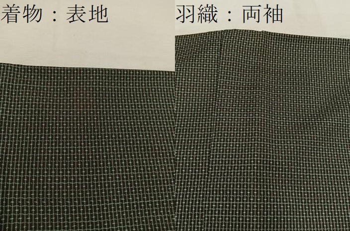 平和屋着物●男性 本場大島紬 アンサンブル 絣文様 証紙付き 正絹 逸品 BAAW6387mz