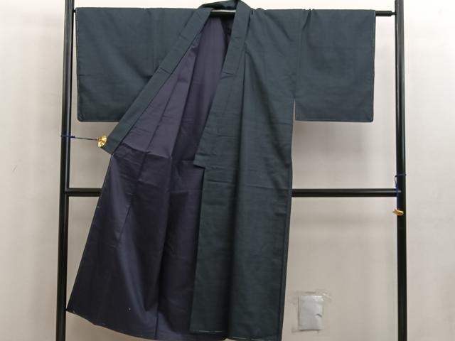 平和屋着物■男性 本場大島紬 アンサンブル 100亀甲 総詰め 正絹 逸品 BAAW6400mz