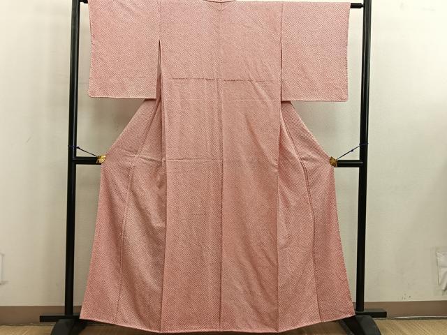 平和屋着物■大変加工の良い総絞り小紋 正絹 逸品 BAAW6401mz