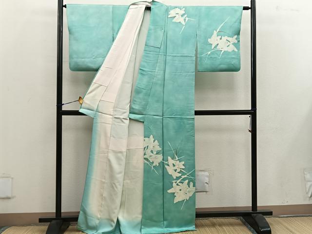 平和屋着物■訪問着 草花文 正絹 逸品 BAAW6439mz