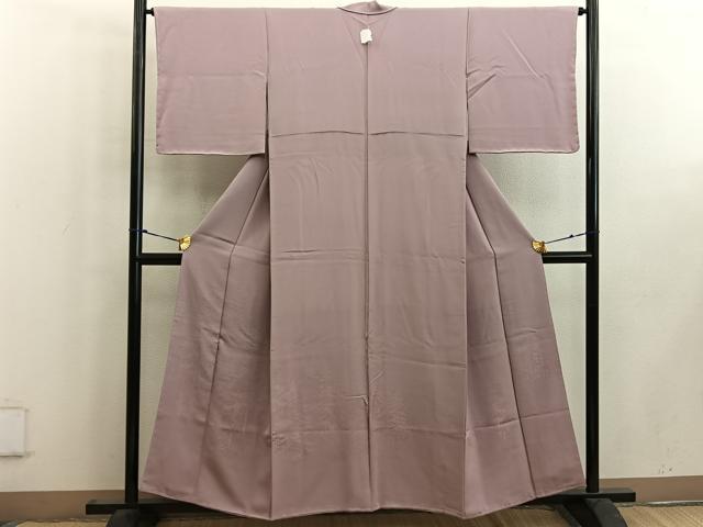 平和屋着物■豪華色留袖 樹林風景文 宍色 正絹 逸品 未使用 BAAW6461mz
