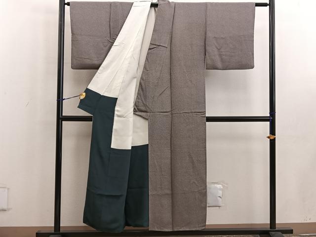 平和屋着物■江戸小紋 丸文 正絹 逸品 BAAW6465mz