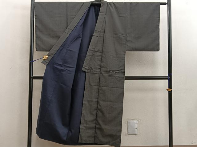平和屋着物■男性 紬 絣文様 正絹 逸品 BAAW6485mz