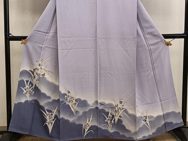 平和屋着物■訪問着 草花文 暈し染め 正絹 逸品 BAAW6488mz