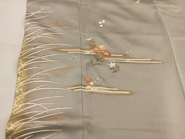 平和屋着物■訪問着 エ霞菊花文 金彩 正絹 逸品 BAAW6509mz