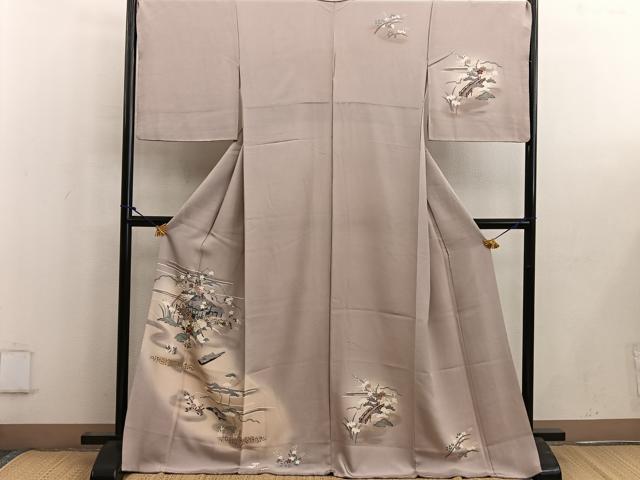 平和屋着物■訪問着 御所解花文 暈し染め 金彩 正絹 逸品 BAAW6528mz