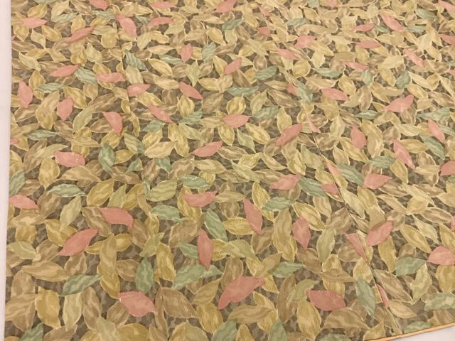 平和屋着物■上質な小紋 草葉文 正絹 逸品 BAAW6538mz