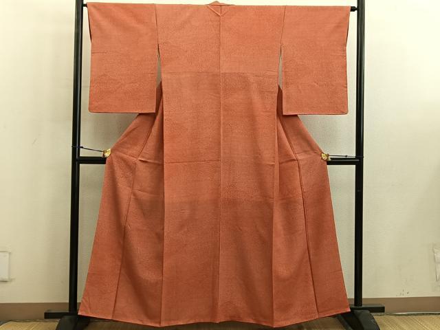 平和屋着物■江戸小紋 内田秀一 草花文 正絹 逸品 BAAW6585mz