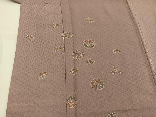 平和屋着物■友禅作家の巨匠 浅井青仁 訪問着 梅花文 正絹 逸品 BAAW6588mz