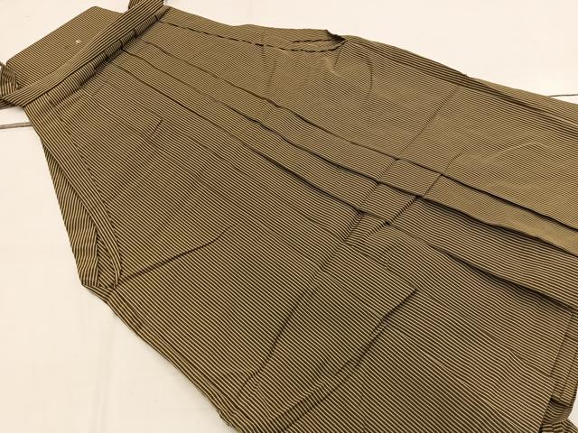 平和屋着物■男性 行灯袴 縞 正絹 逸品 BAAW6636mz