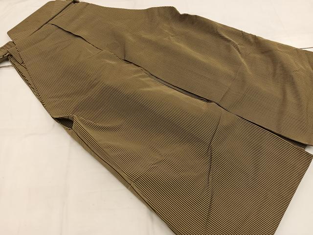 平和屋着物■男性 行灯袴 縞 正絹 逸品 BAAW6636mz