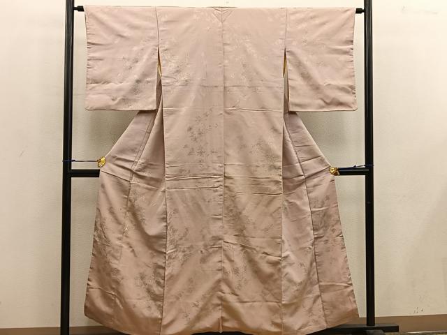 平和屋着物■上質な小紋 草花文 金銀糸 正絹 逸品 BAAW6654mz