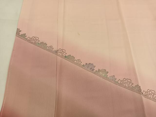 平和屋着物■訪問着 草花文 暈し染め 正絹 逸品 BAAW6708mz