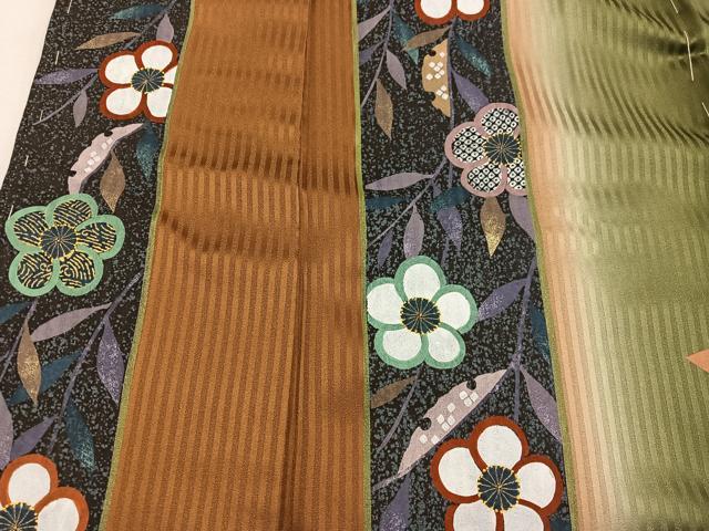 平和屋着物■訪問着 梅花文 暈し染め 金彩 正絹 逸品 BAAW6718mz