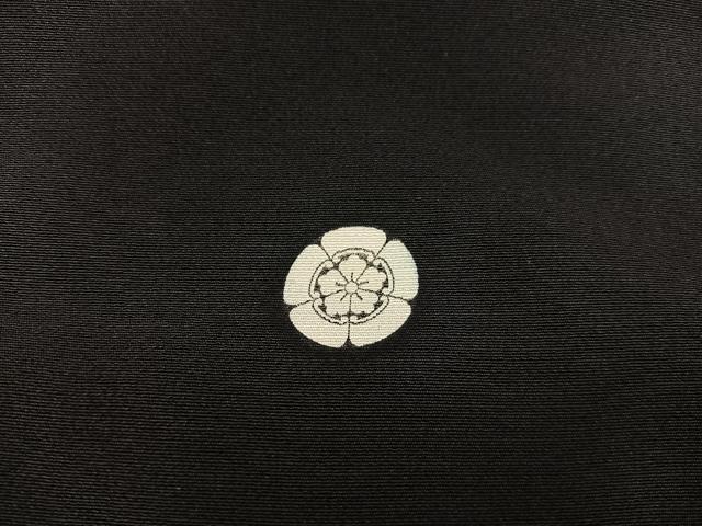 平和屋着物■豪華黒留袖 駒刺繍 飛鶴花文 金彩 正絹 逸品 BAAW6859mz