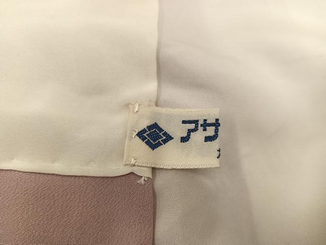 平和屋着物■上質な色無地 笹竹地紋 宍色 正絹 逸品 BAAW6868mz