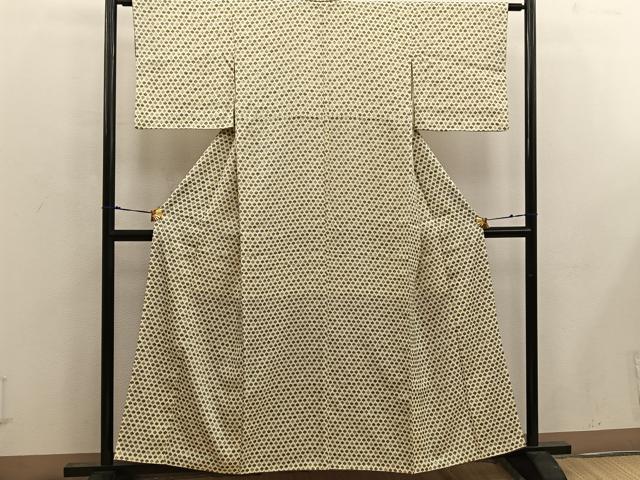 平和屋着物■上質な小紋 独楽 正絹 逸品 BAAW6879mz