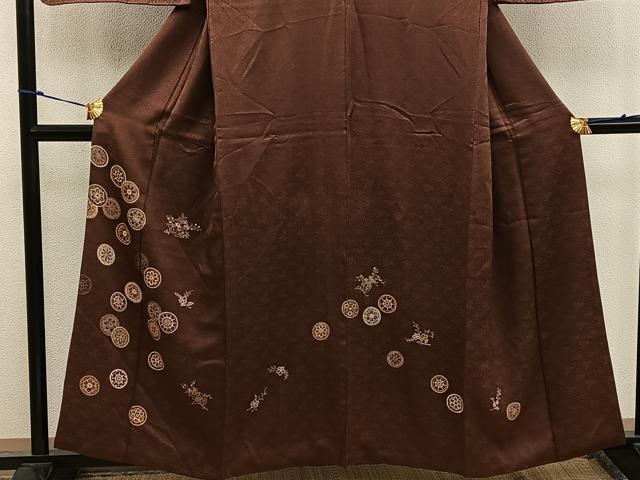 平和屋着物■訪問着 草花丸文 金彩 正絹 逸品 BAAW6895mz